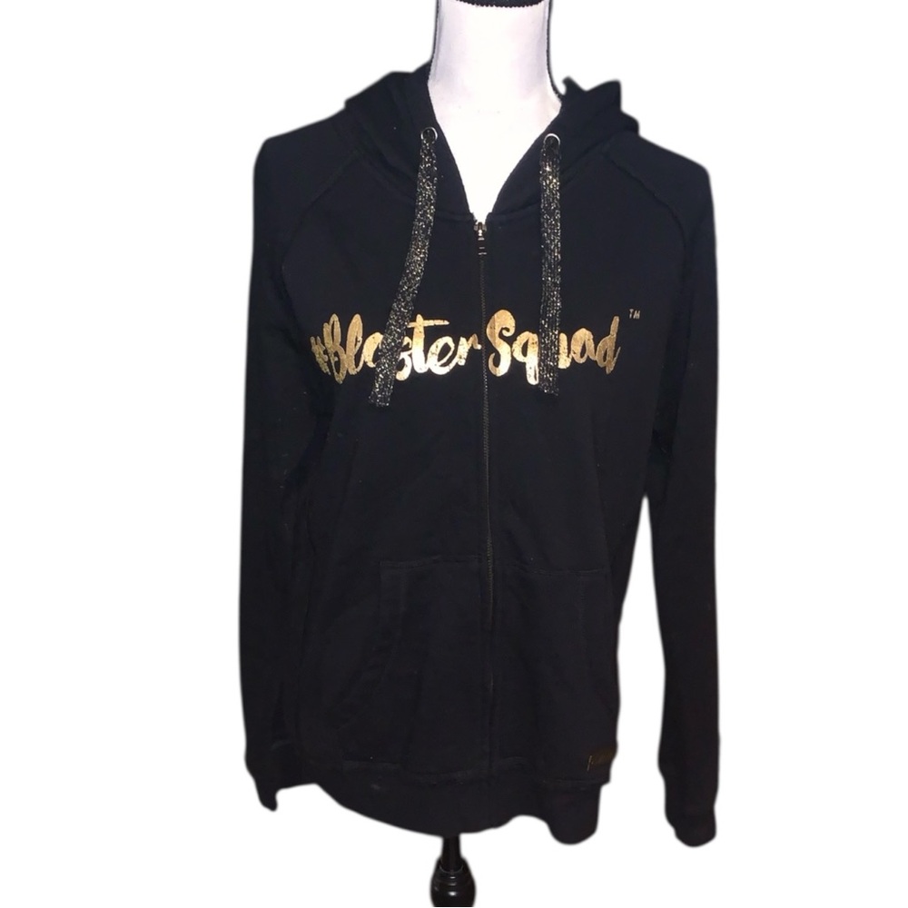 Ashley Black Fascia Blaster Zip Up Sweatshirt soft #BlasterSquad Logo Hoodie
